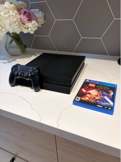 PS4 1TB hard drive with controller, games and cables