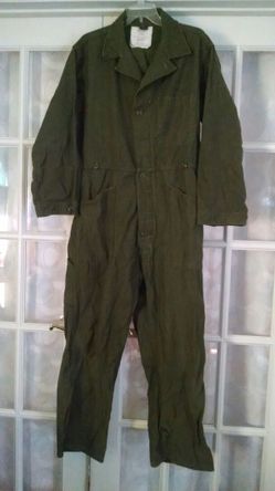 Vintage Military Flyers Coveralls Large