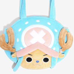 	 One Piece Chopper Large Face Plush Tote Bag