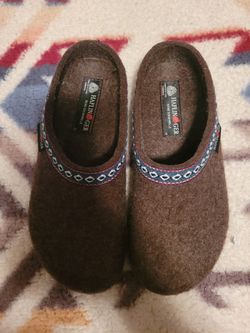 Haflinger Brown Clogs For Women 38