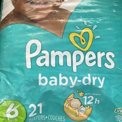 Pack Of 21 Pampers-size 6
