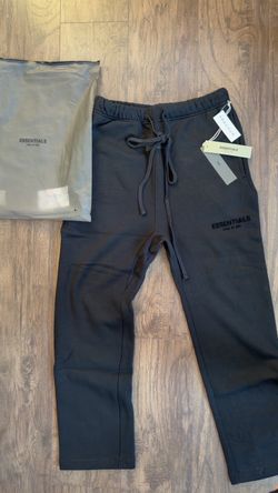 Black Uncuffed Fear of God Essentials Sweatpants Size XS