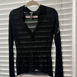 Black Sheer Blouse