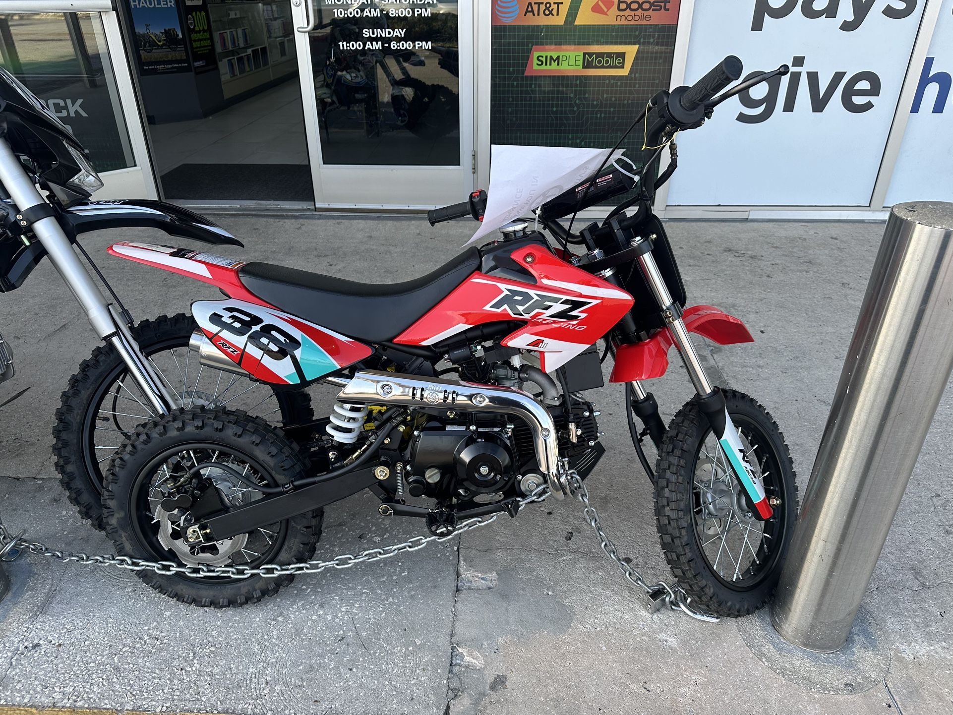 RFZ Apollo 110CC Dirt Bike Automatic! Finance For $150 Down Payment!!