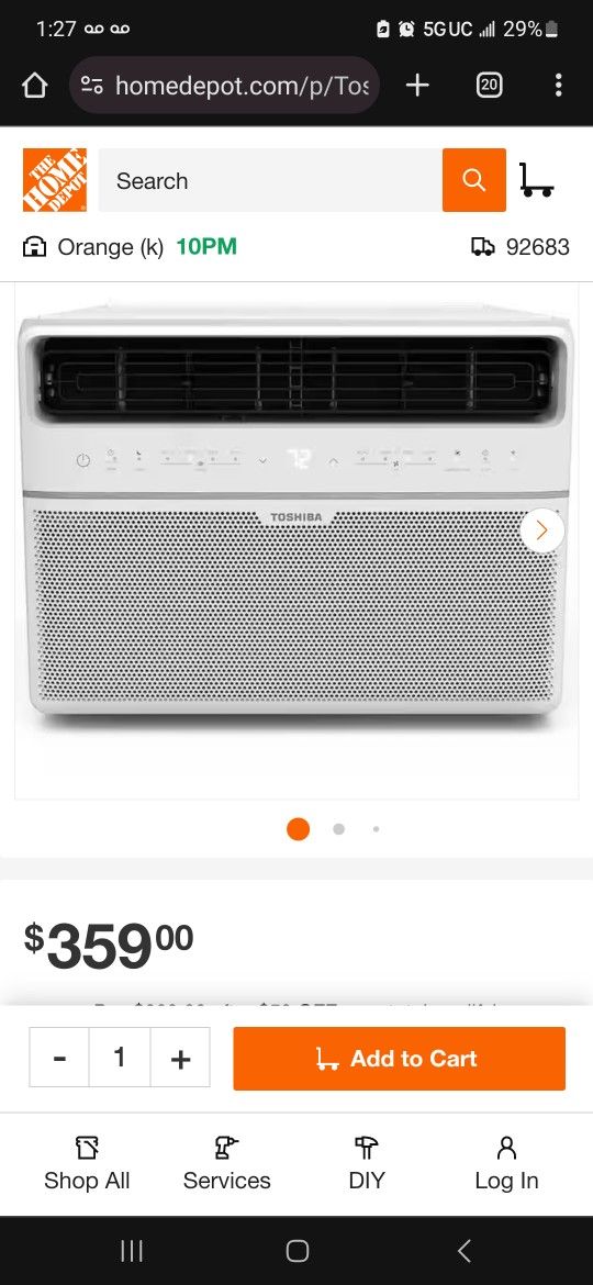 WINDOW AC BTU 115 VOLT SMART WIFI TOUCH