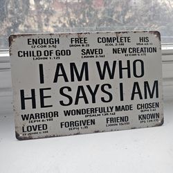 Metal Christian verse sign