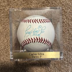Carlos Silva Autographed Baseball 
