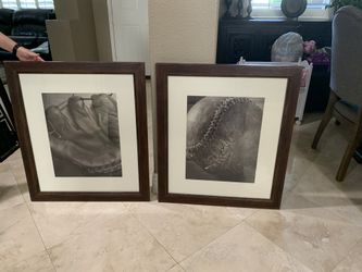 Picture Frames with baseball prints