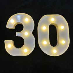 30 marquee led lights 6.5” tall