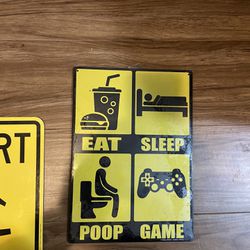 Funny Sign For Kids Bedroom Or Gameroom