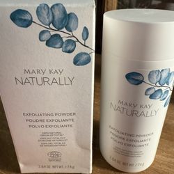 Naturally exfoliating powder 