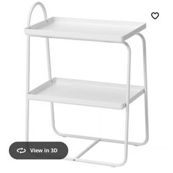 HATTASEN White IKEA BEDSIDE TABLE