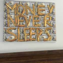 🎨💸 “Money Never Sleeps” – Original Artwork for True Leaders 💸🎨