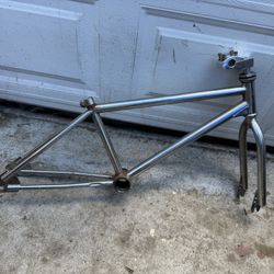 Two - 90’s bmx bikes  -redline frame and forks - schwinn predator fran and forks 