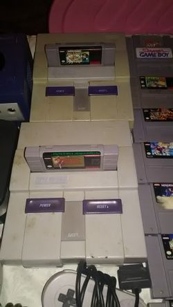 Classic game systems and games (N64) (super Nintendo) (game cube)