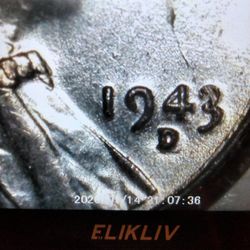 Rare 1943 D Lincoln Steel Cent