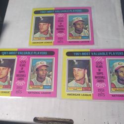 1975 Topps Roger Maris And Frank Robinson Baseball Card Lot Of 3
