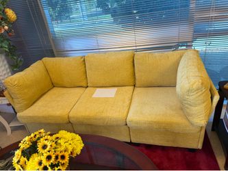 Brand new yellow sofa