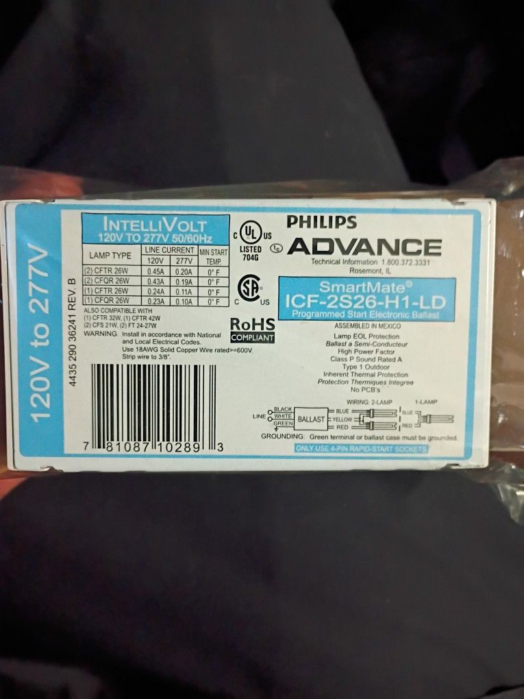 💡 11x Philips Advance SmartMate Ballasts – New, 120–277V