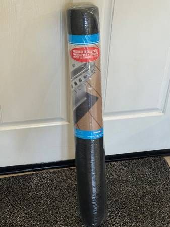 Brand New Outdoor BBQ Grill Floor Mat 48"x30" Absorbent Deck Patio Protection Black