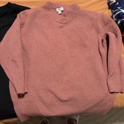 Ava Viv Sweater Plus size Dusty pink