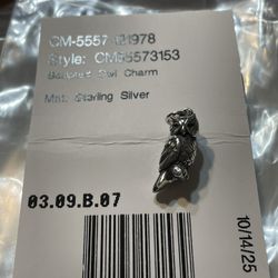 Retired James Avery Owl Charm - Brand New