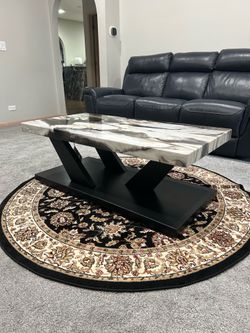 3 Piece Fuax Marble Coffee & Side Tables