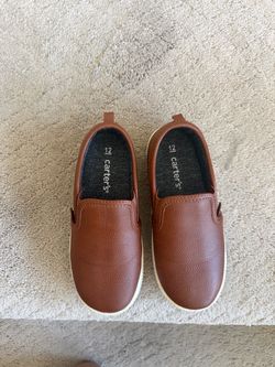 Carter's Kids Brown Slip-On Shoes size 12