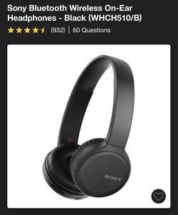 Sony Wireless On-Ear Headphones 