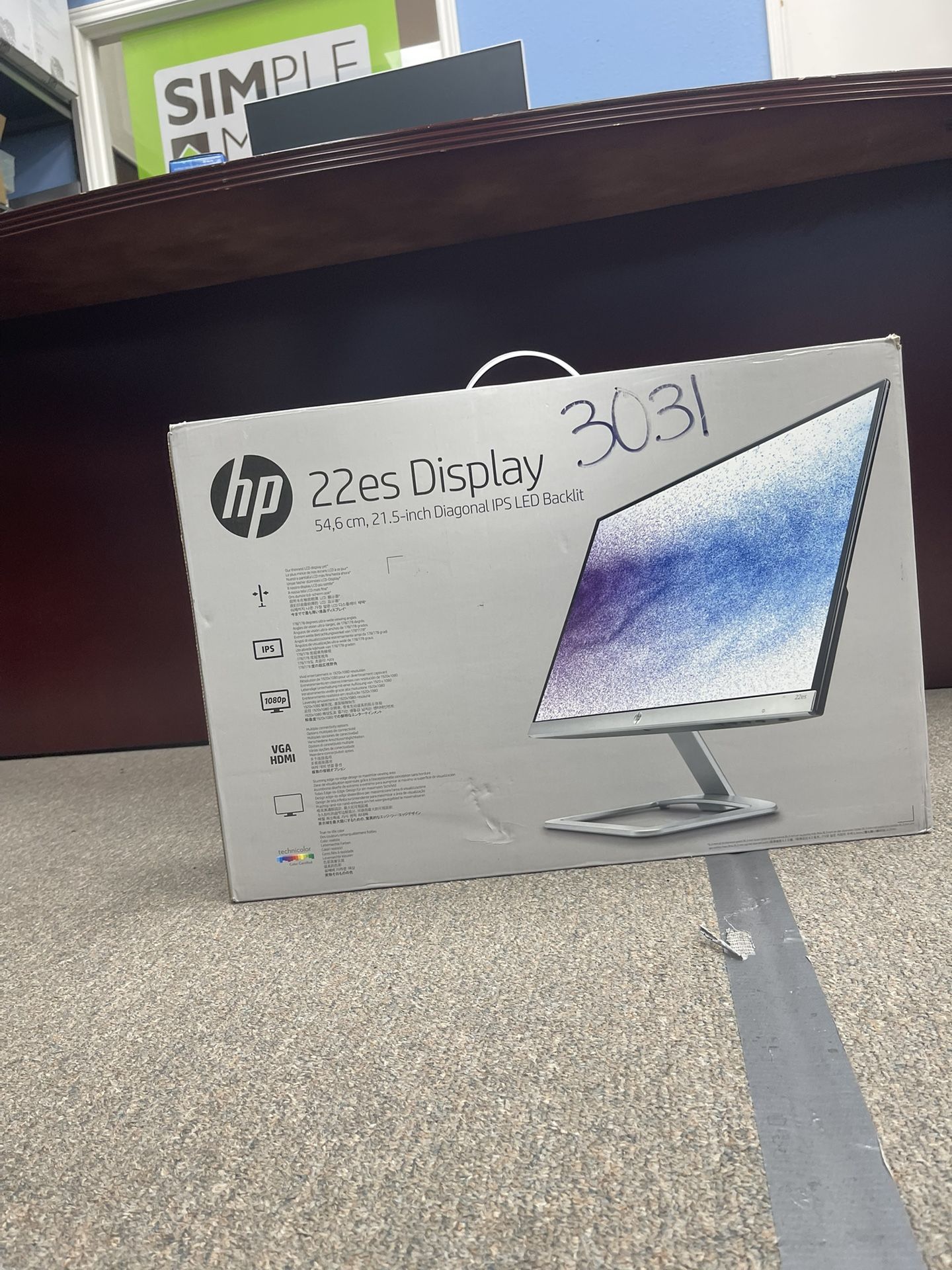 🌟 HP 22es 21.5” Full HD IPS LED Monitor – Sleek, Ultra Thin Display 🌟