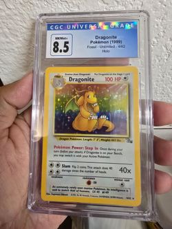 Dragonite fossil holo cgc 8.5
