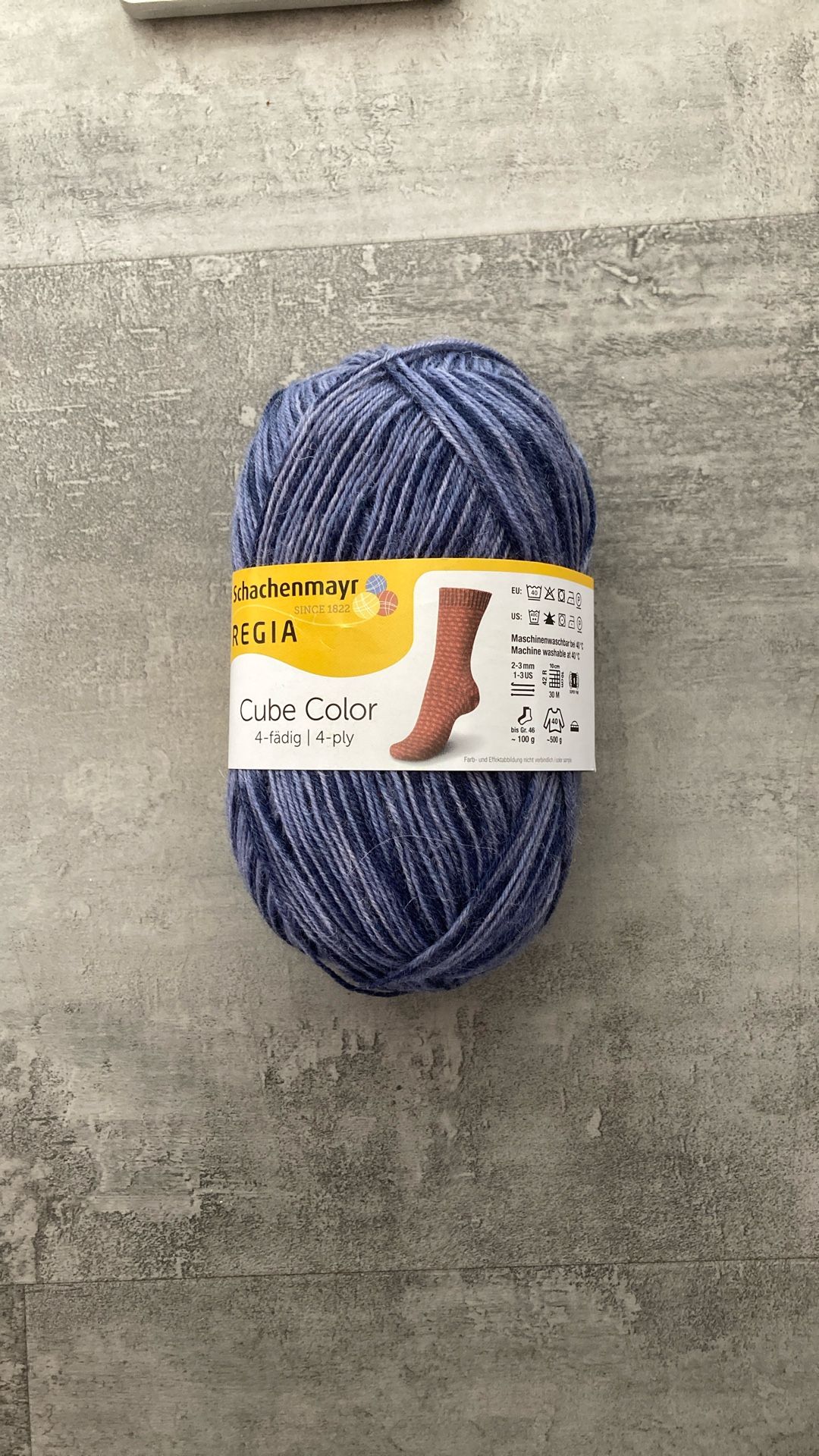Sock Yarn-Regia Cube Color 4-ply