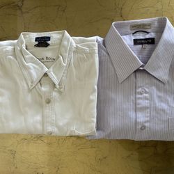 2 Men’s Long Sleeve Shirts Size Large Newer Worn For $5 Each 
