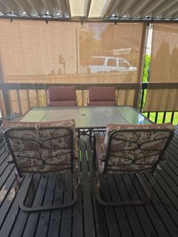 brown color with red cushions