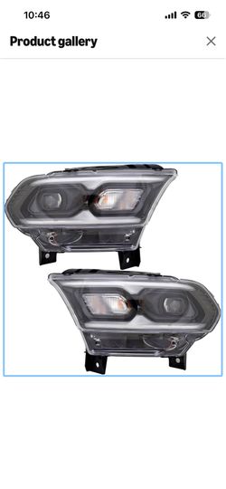 LED Headlight Set For Dodge Durango 21-26 CAPA Left Driver Right Passenger