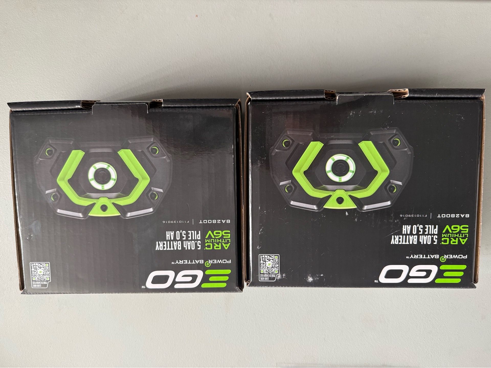 2 EGO 5 AMP Batteries