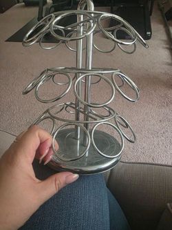 Coffee Pod Holder, K Cup Holders, 3 Tier Coffee Pod Carousel Compatible with K Cups (27 Pods),