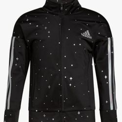 Adidas Girls Zip Front Classic Tricot Jacket