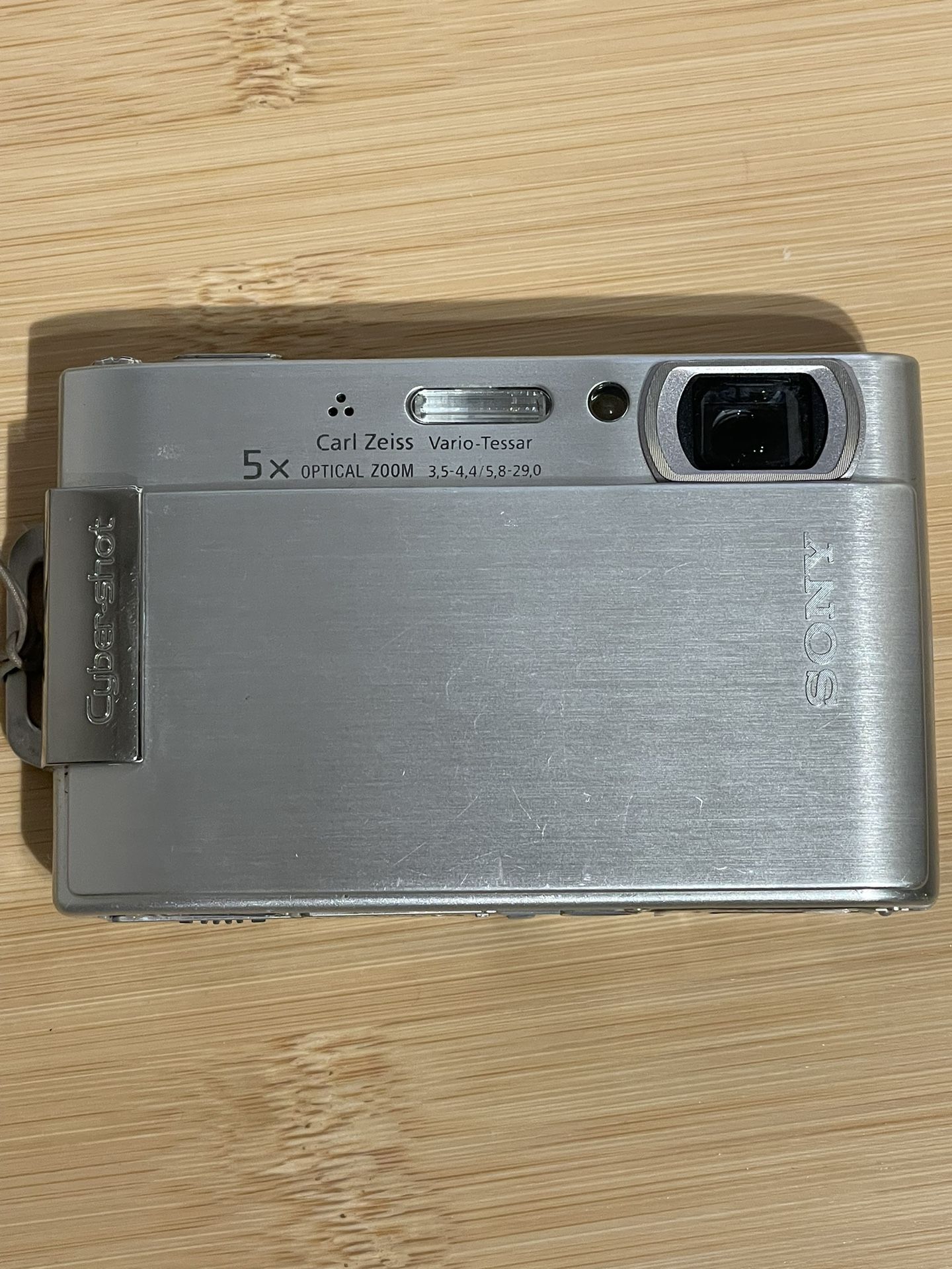 Sony Cybershot DSCT100 8.1MP Silver Digital Camera tested works for