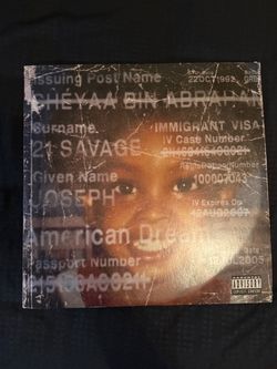 American Dream : By 21 Savage (vinyl record)