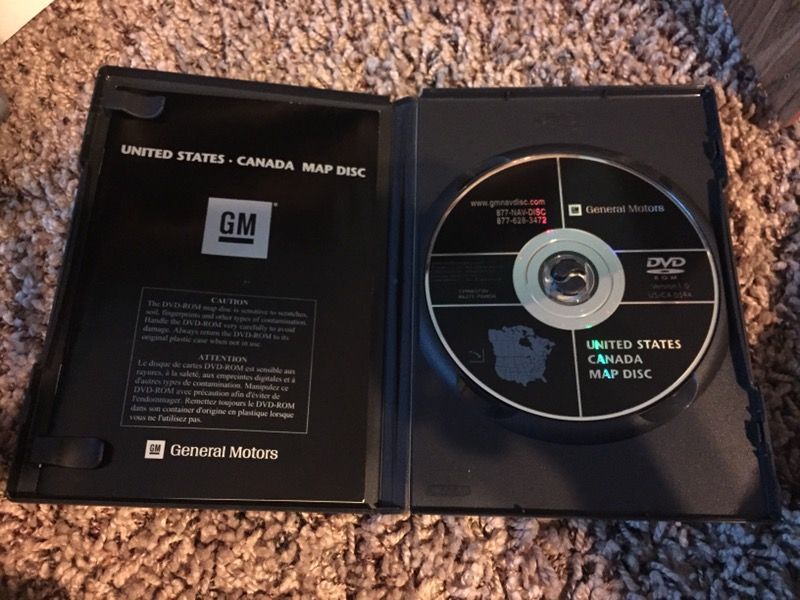 GM US & Canada Map Disc