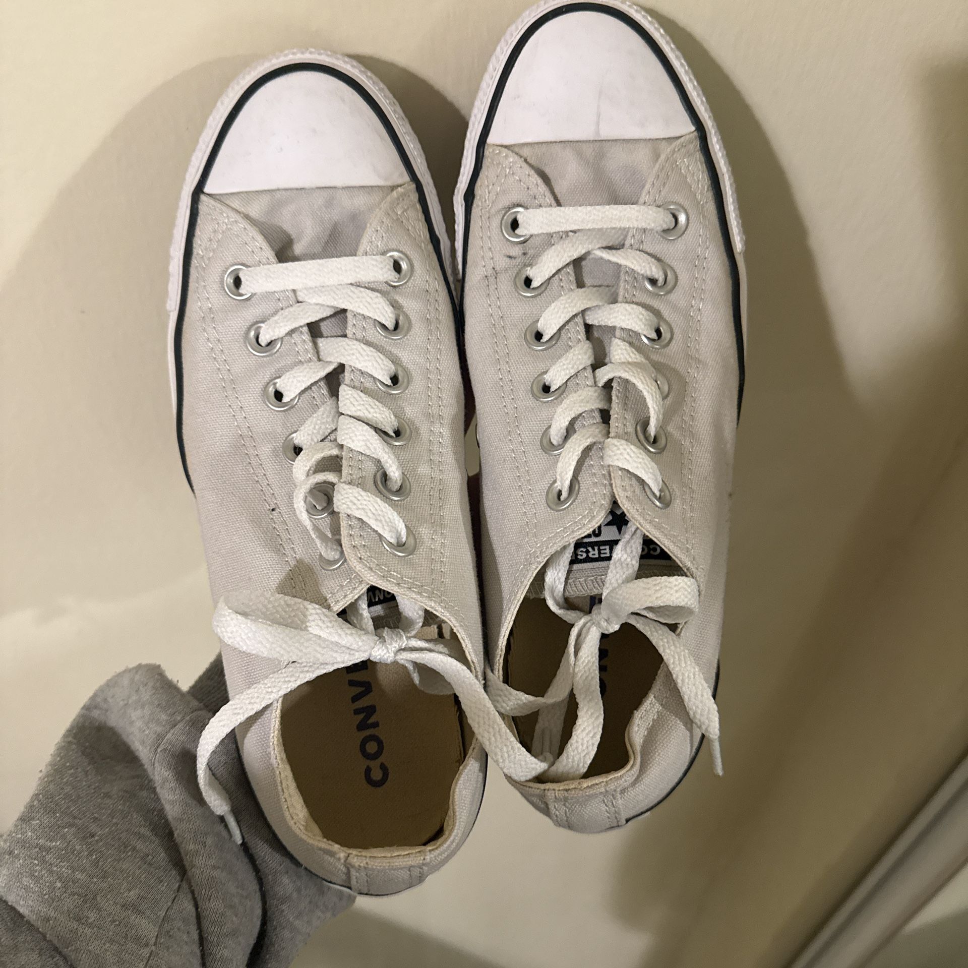 Converse All star Shoes Light Gray - Women’s 9