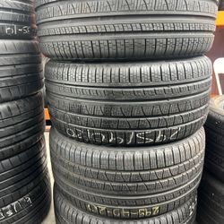 20” Tires Semi New Pirelli 295/40/20 With Free Installation $100 Each