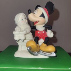 Dept 56 Snowbabies "Skating with Mickey"