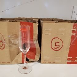 NEW Wedding Spiegelau Winelovers champagne flute flutes glass glasses Lot of 11 Crystal Germany 