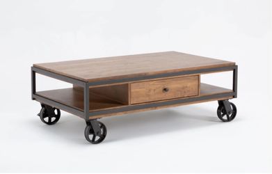 Wooden Storage Coffee Table 