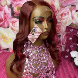 14” 5x5 100% Human Hair Color Was 4/27 But I Colored It ❤️🤎