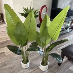 Pretty Artificial Plant 4 Ft Tall Set Of 2! Brand New 