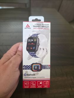 Autrix Fitness Tracking Smart Watch with heart rate monitor