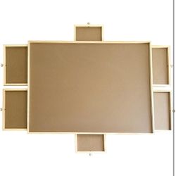 Eneridio 2000 Piece Puzzle Board with 6 Drawers, 40" x 28", Portable Wooden Jigsaw Puzzle Table